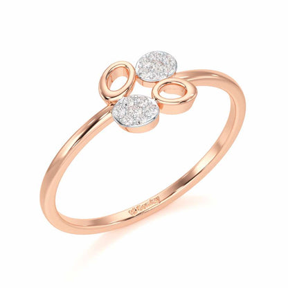 Hole Wholesome Silver Ring - Rose Gold - Image 1