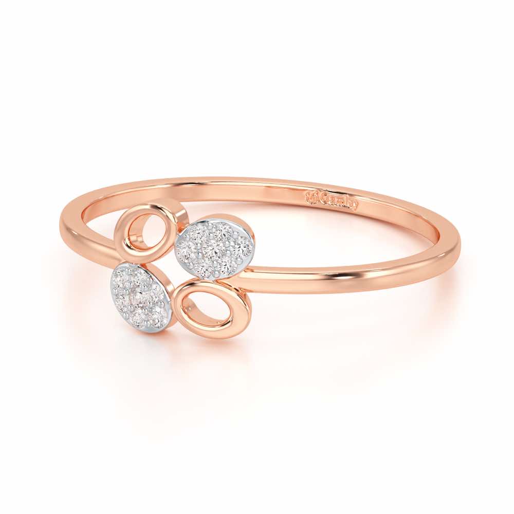 Hole Wholesome Silver Ring - Rose Gold - Image 2