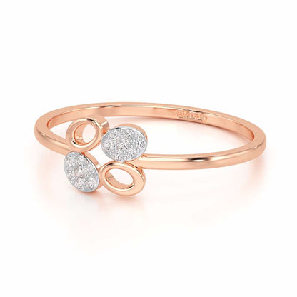 Hole Wholesome Silver Ring - Rose Gold - Image 2