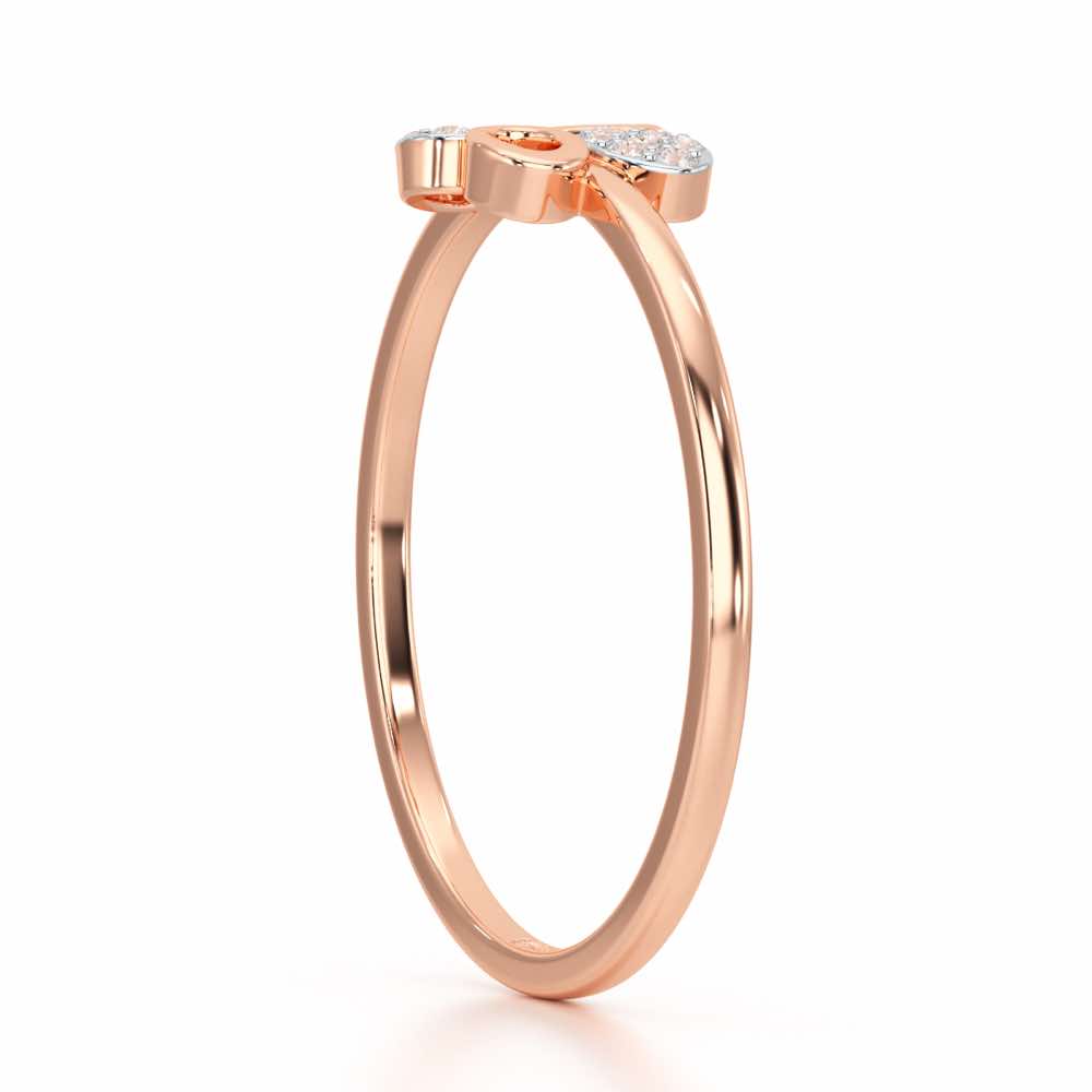 Hole Wholesome Silver Ring - Rose Gold - Image 3