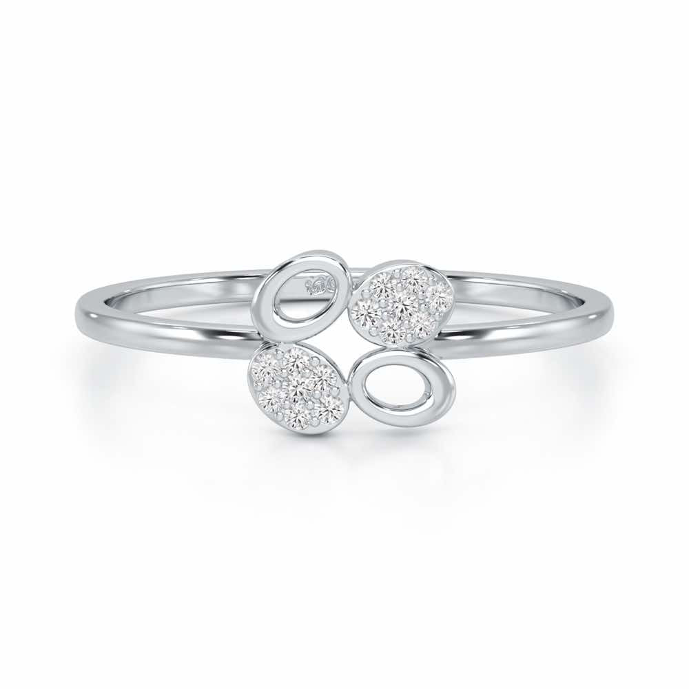 Hole Wholesome Silver Ring - White Gold - Image 4