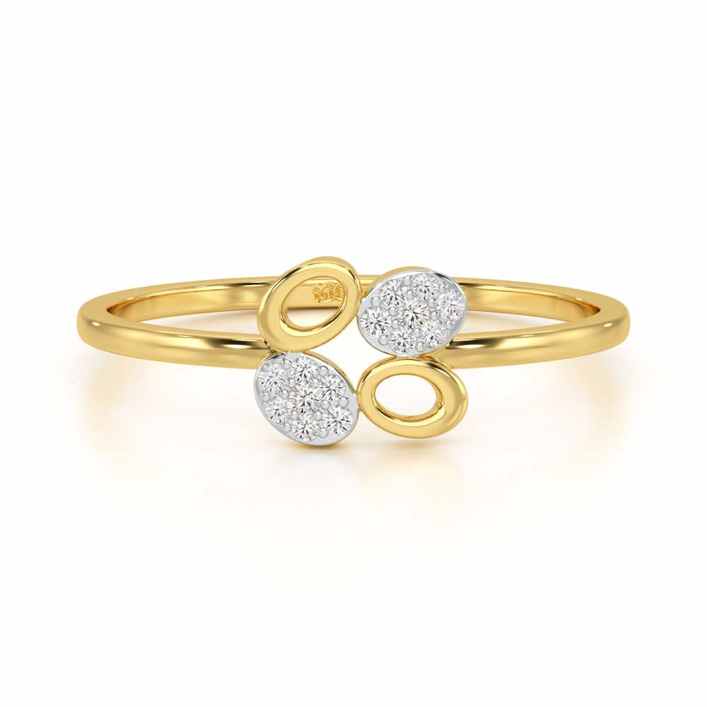 Hole Wholesome Silver Ring - Yellow Gold - Image 4
