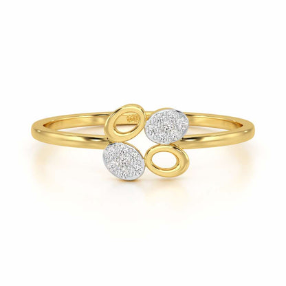 Hole Wholesome Silver Ring - Yellow Gold - Image 4