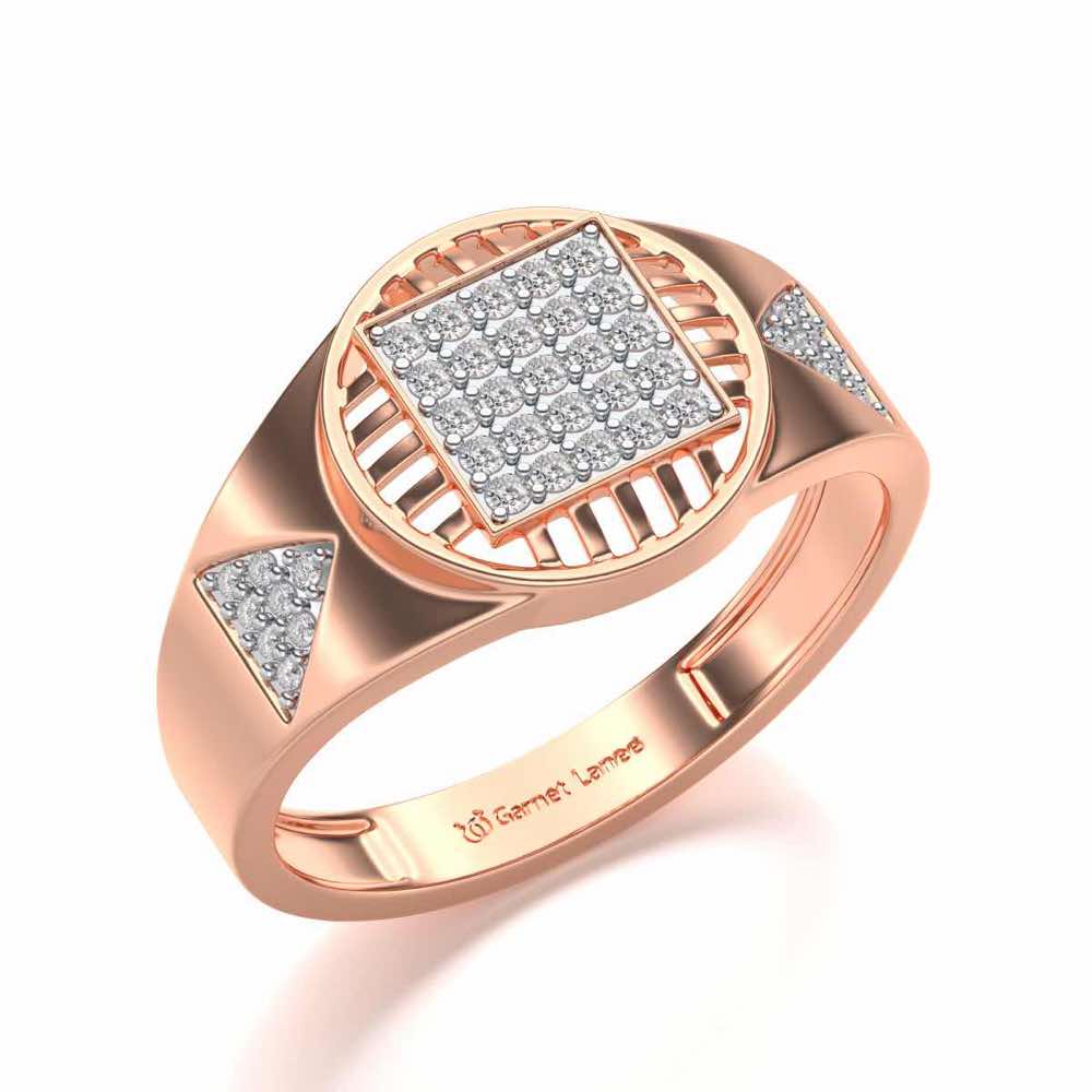Holy Eye Silver Ring For Men - Rose Gold - Image 1