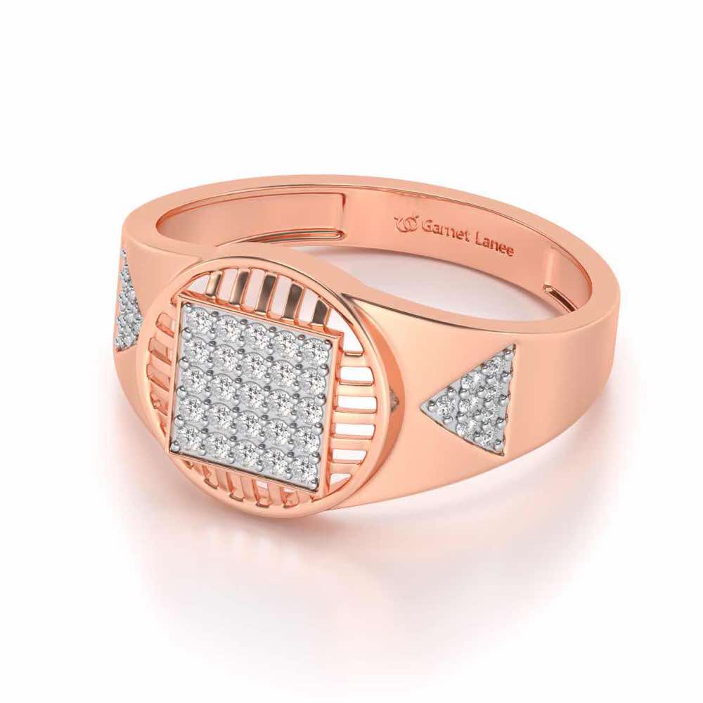 Holy Eye Silver Ring For Men - Rose Gold - Image 2
