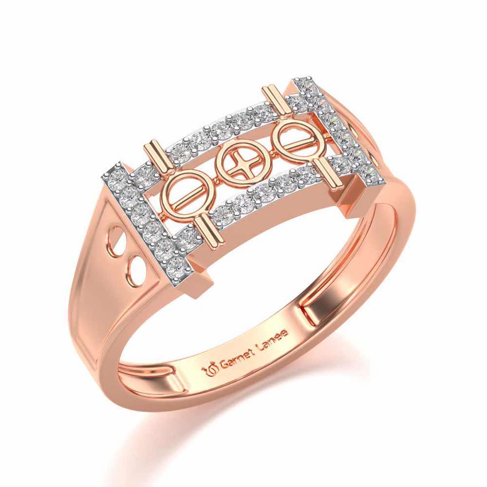 Holy Silver Ring For Men - Rose Gold - Image 1