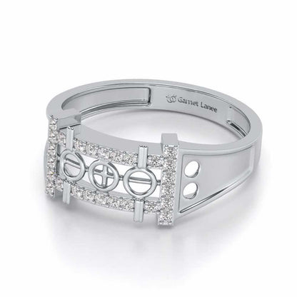 Holy Silver Ring For Men - White Gold - Image 2
