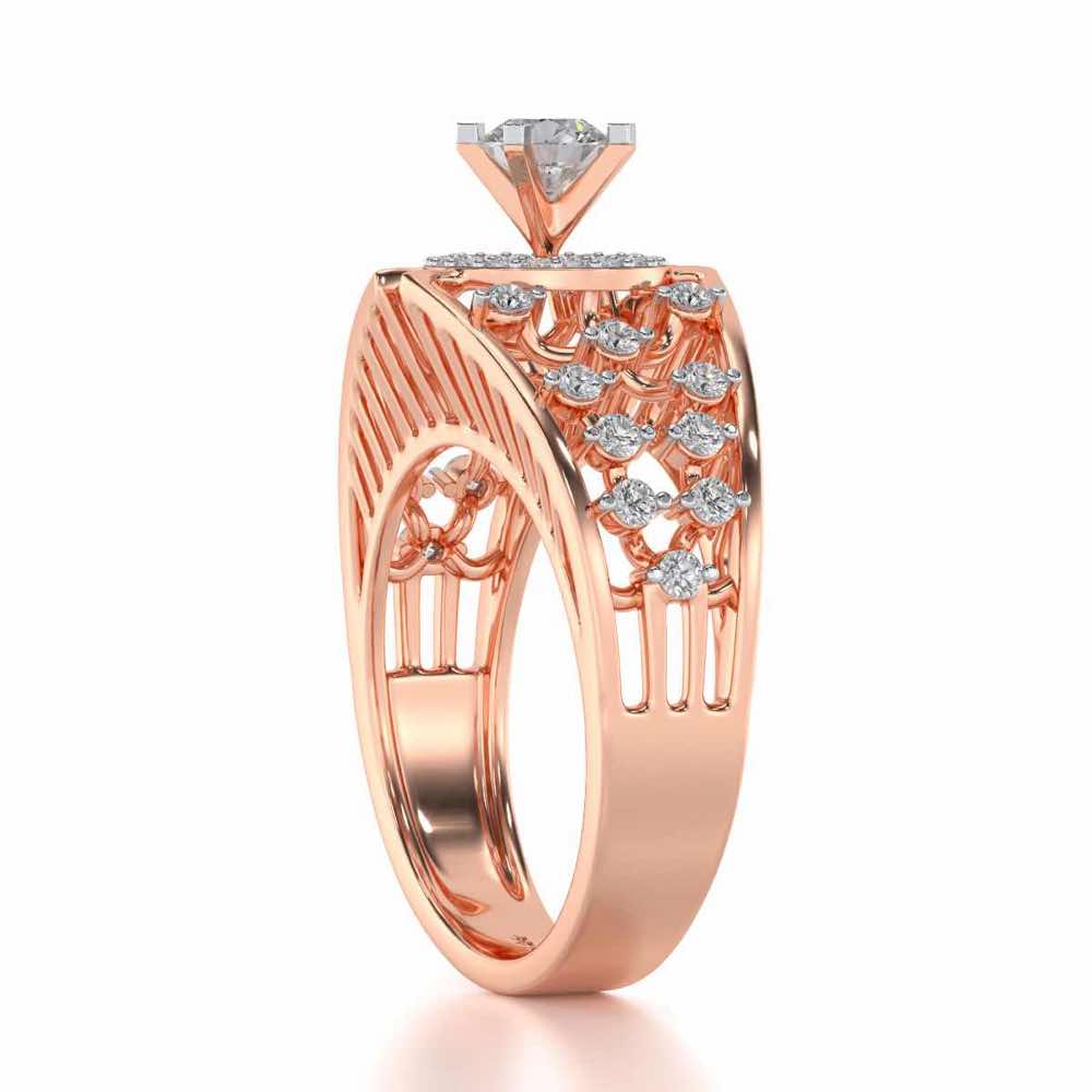Honour Solitaire Ring - Rose Gold - Image 3