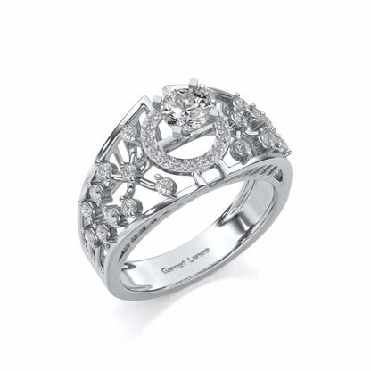 Honour Solitaire Ring - White Gold - Image 1