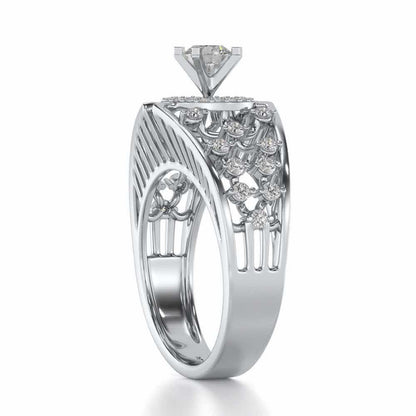 Honour Solitaire Ring - White Gold - Image 3