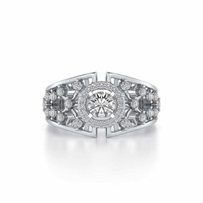Honour Solitaire Ring - White Gold - Image 4