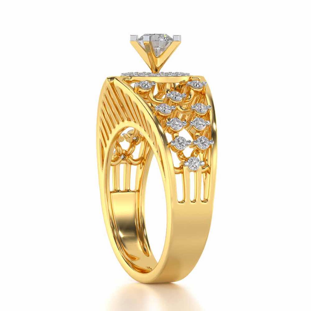Honour Solitaire Ring - Yellow Gold - Image 3