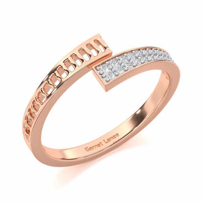 Hugsy Silver Ring - Rose Gold - Image 1