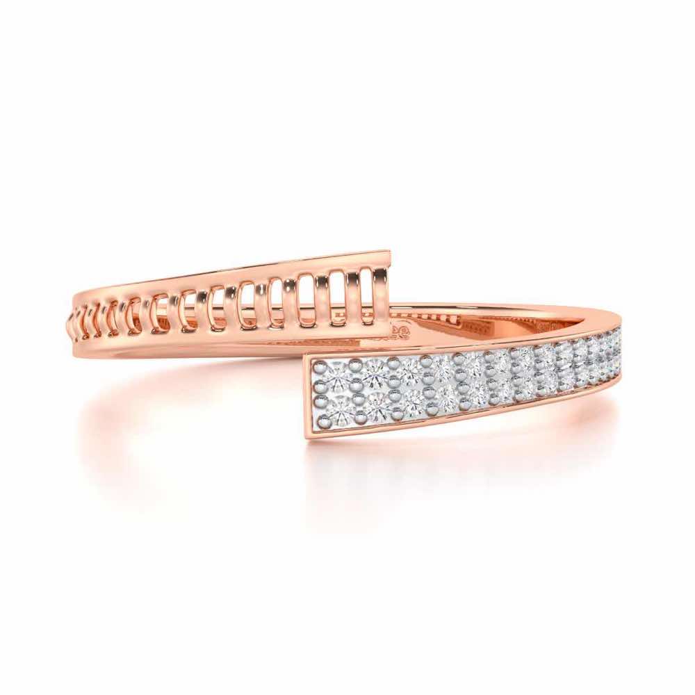 Hugsy Silver Ring - Rose Gold - Image 4