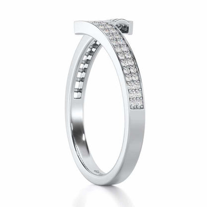 Hugsy Silver Ring - White Gold - Image 3