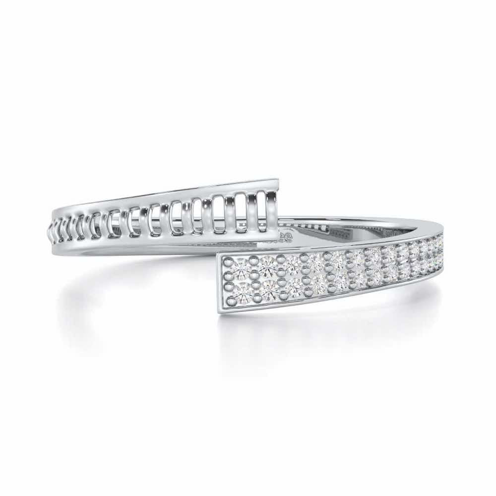 Hugsy Silver Ring - White Gold - Image 4