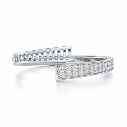 Hugsy Silver Ring - White Gold - Image 4