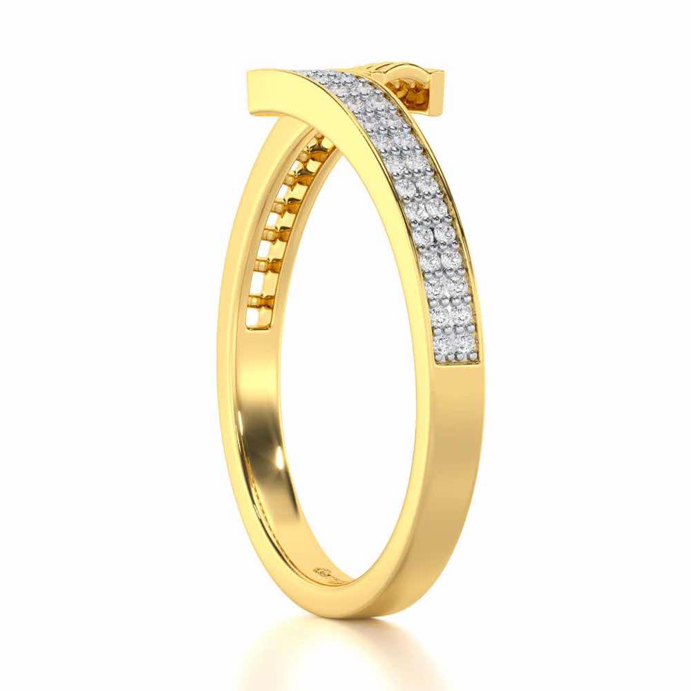 Hugsy Silver Ring - Yellow Gold - Image 3