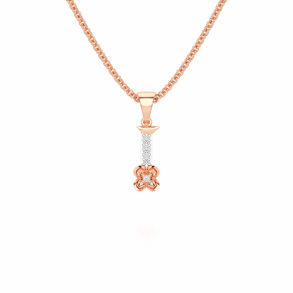 I-Glint Silver Pendant - Rose Gold - Image 1