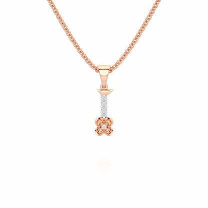 I-Glint Silver Pendant - Rose Gold - Image 1