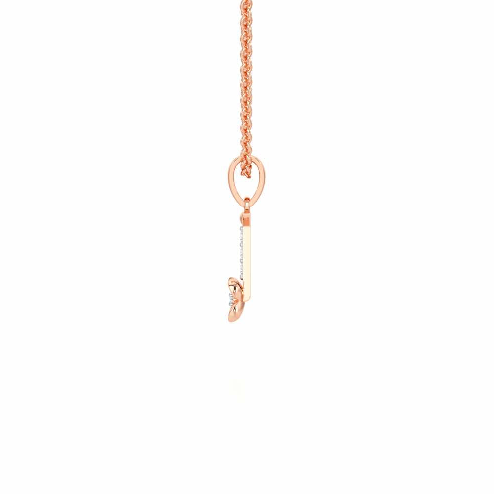 I-Glint Silver Pendant - Rose Gold - Image 3