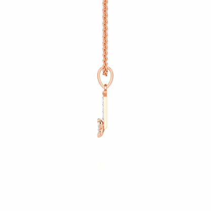I-Glint Silver Pendant - Rose Gold - Image 3