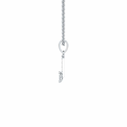 I-Glint Silver Pendant - White Gold - Image 3