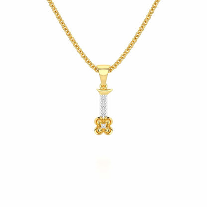I-Glint Silver Pendant - Yellow Gold - Image 1