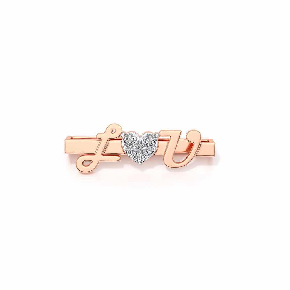 I Love U Silver Watch Band - Rose Gold - Image 2