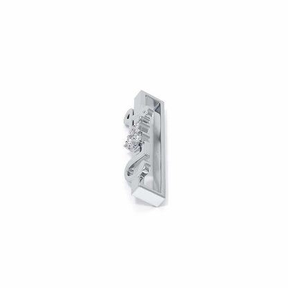 I Love U Silver Watch Band - White Gold - Image 4