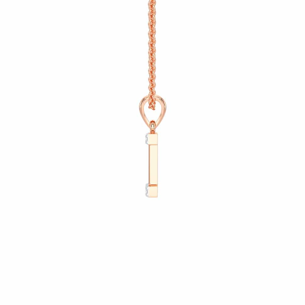 I-Luke Silver Pendant - Rose Gold - Image 3