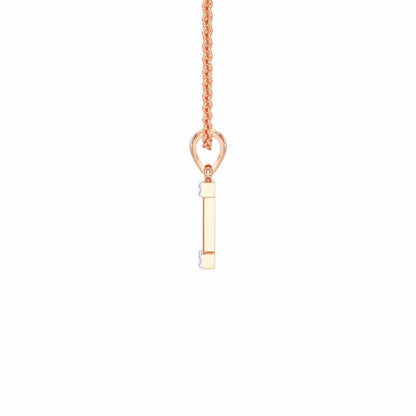 I-Luke Silver Pendant - Rose Gold - Image 3