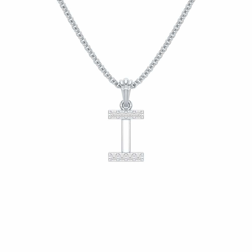 I-Luke Silver Pendant - White Gold - Image 1