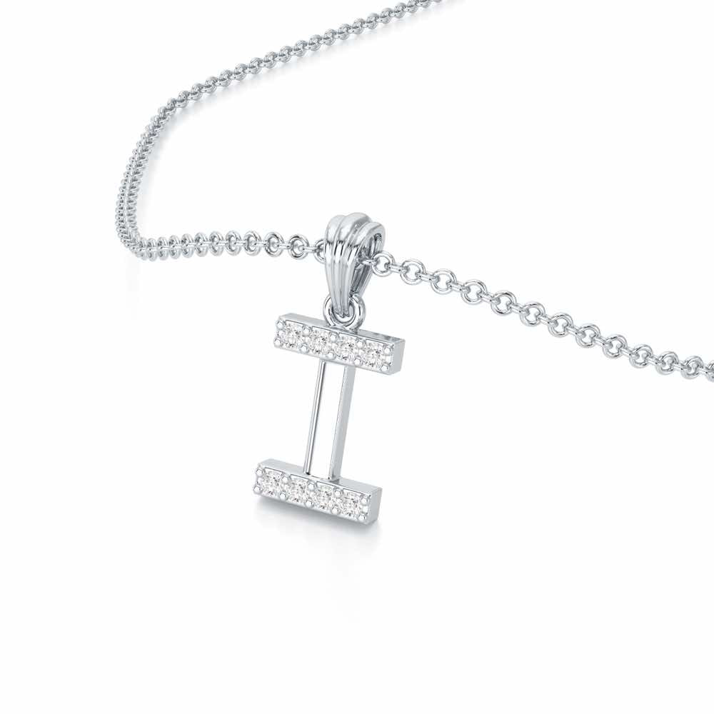I-Luke Silver Pendant - White Gold - Image 2