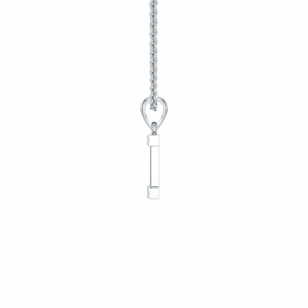 I-Luke Silver Pendant - White Gold - Image 3