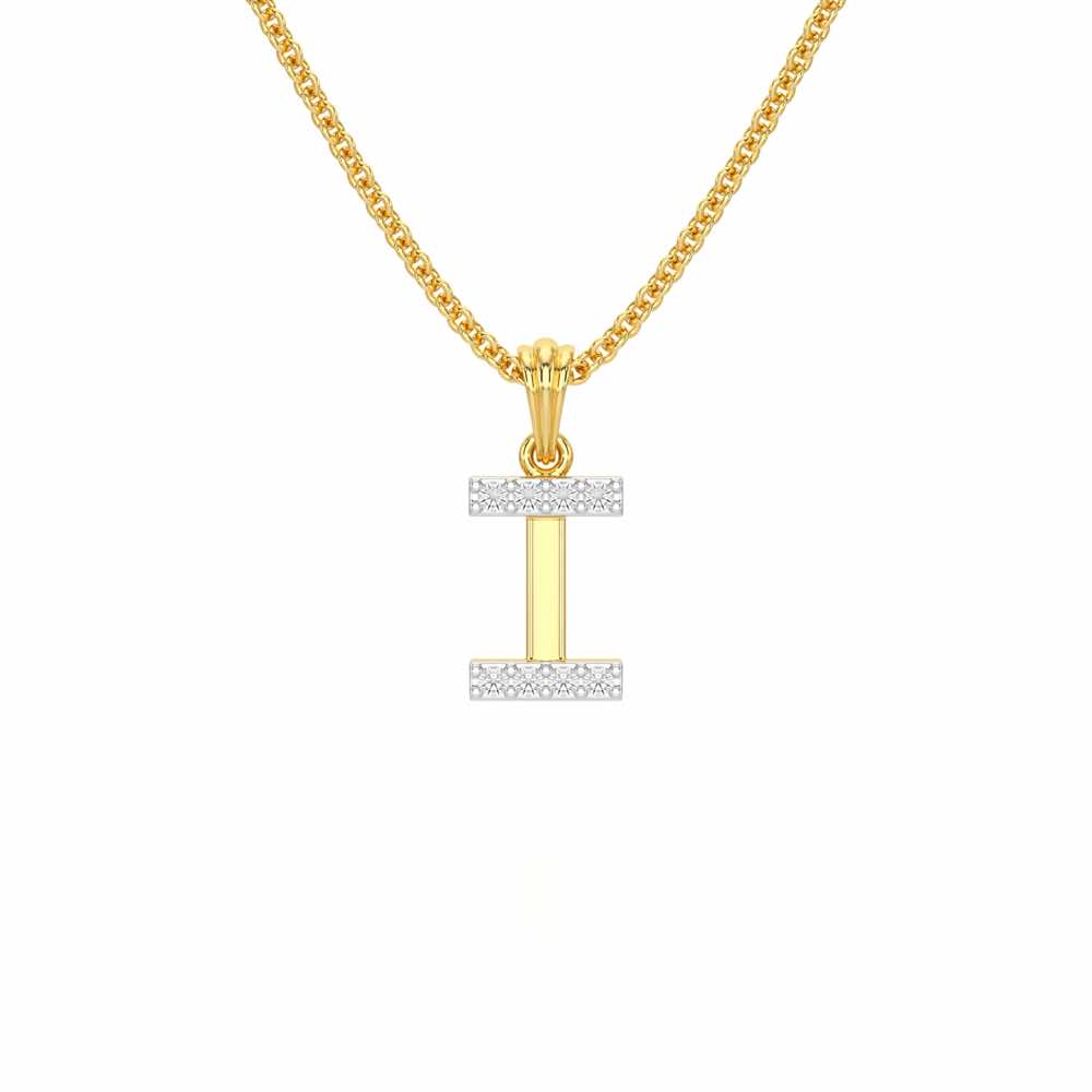 I-Luke Silver Pendant - Yellow Gold - Image 1