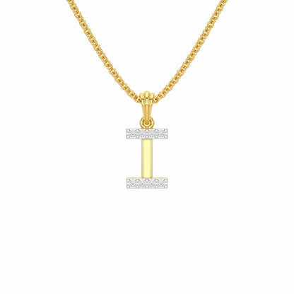 I-Luke Silver Pendant - Yellow Gold - Image 1