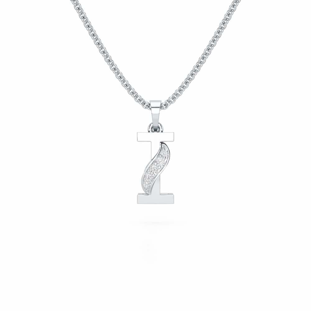 I-Spark Silver Pendant - White Gold - Image 1