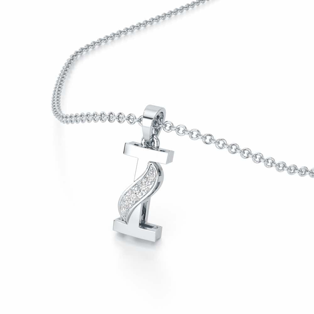 I-Spark Silver Pendant - White Gold - Image 2