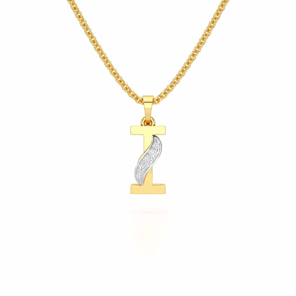 I-Spark Silver Pendant - Yellow Gold - Image 1