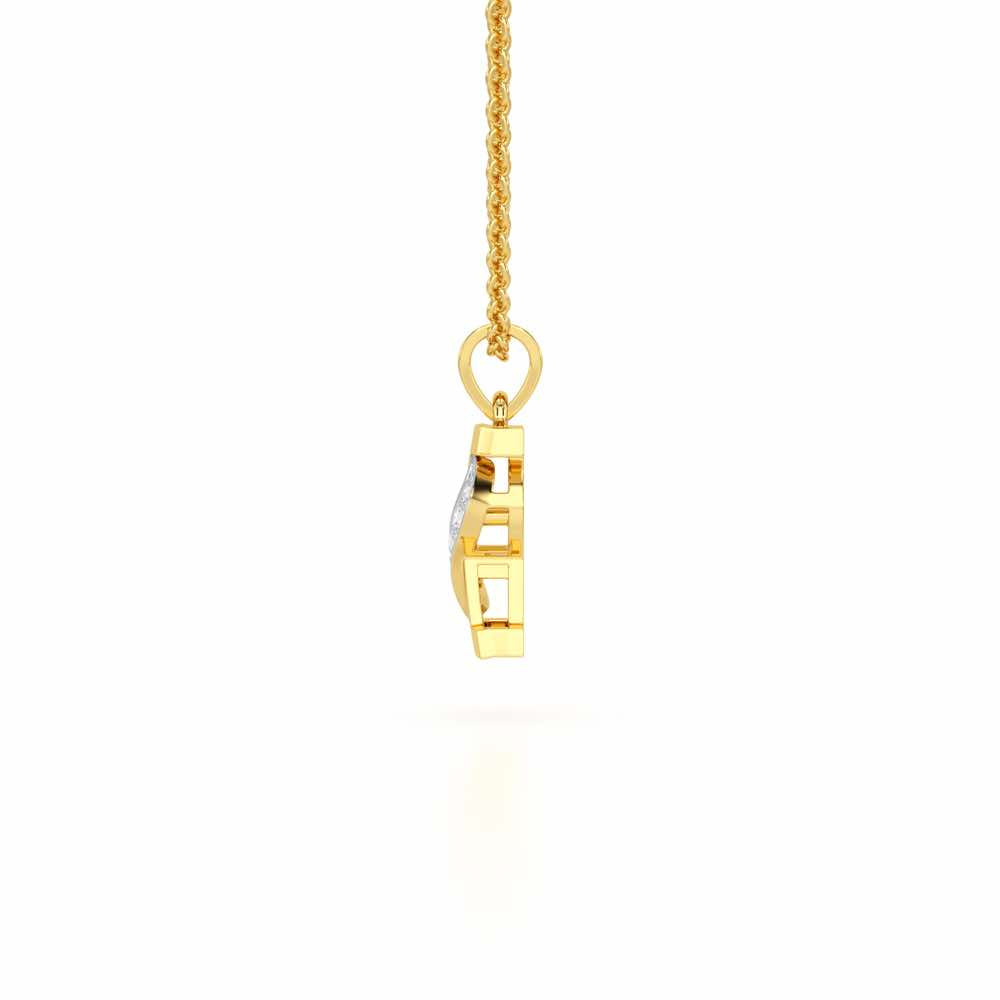 I-Spark Silver Pendant - Yellow Gold - Image 3