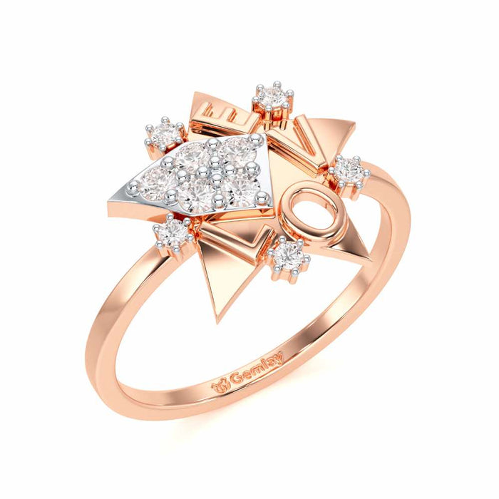 I-am-A Silver Ring - Rose Gold - Image 1