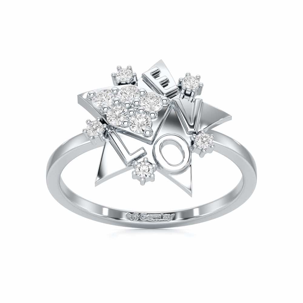 I-am-A Silver Ring - White Gold - Image 2