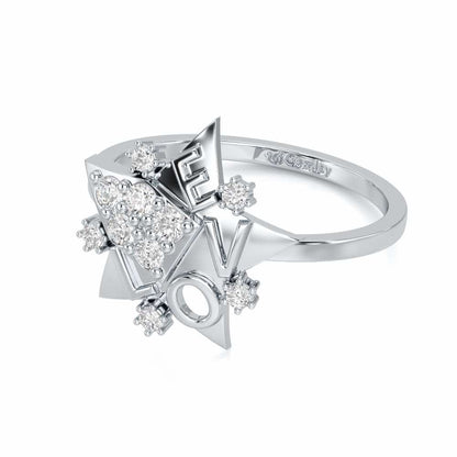 I-am-A Silver Ring - White Gold - Image 3