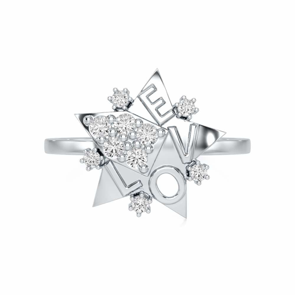 I-am-A Silver Ring - White Gold - Image 5