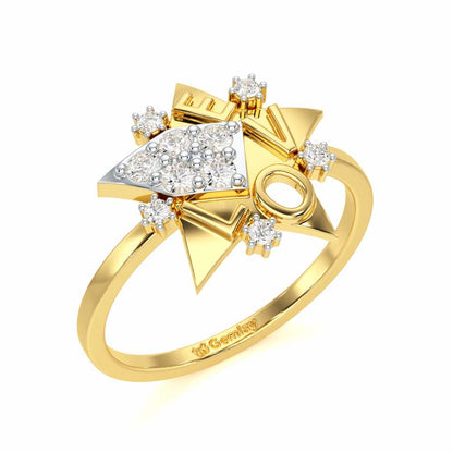 I-am-A Silver Ring - Yellow Gold - Image 1