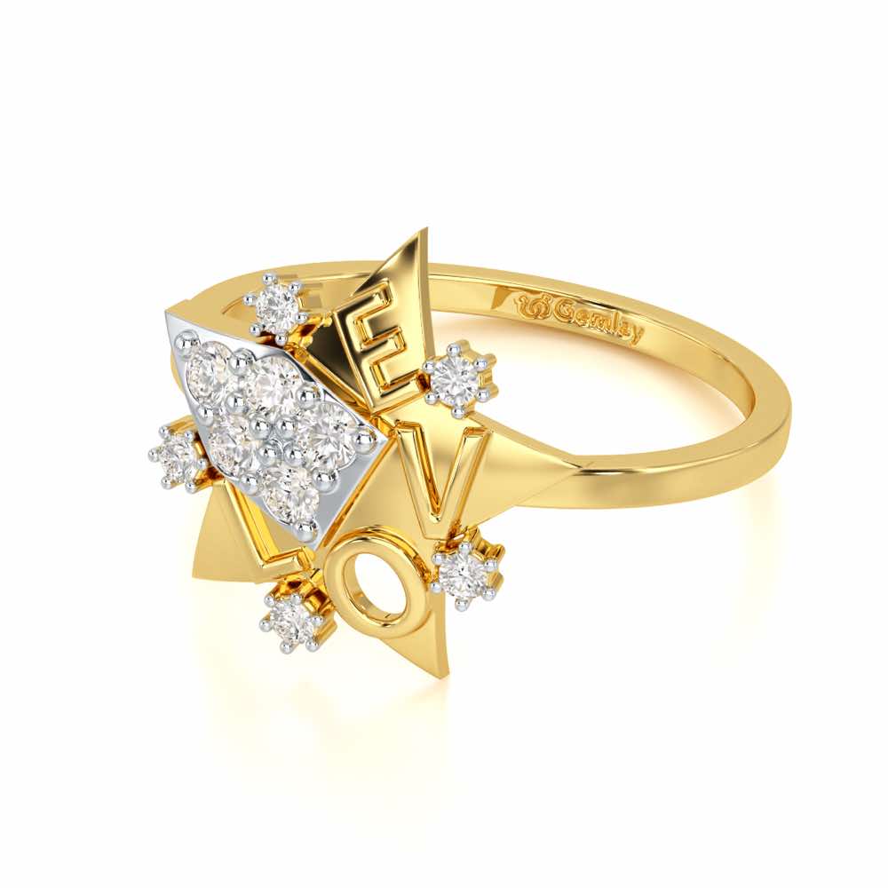 I-am-A Silver Ring - Yellow Gold - Image 3