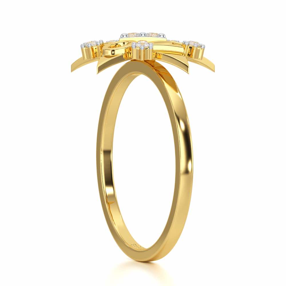 I-am-A Silver Ring - Yellow Gold - Image 4