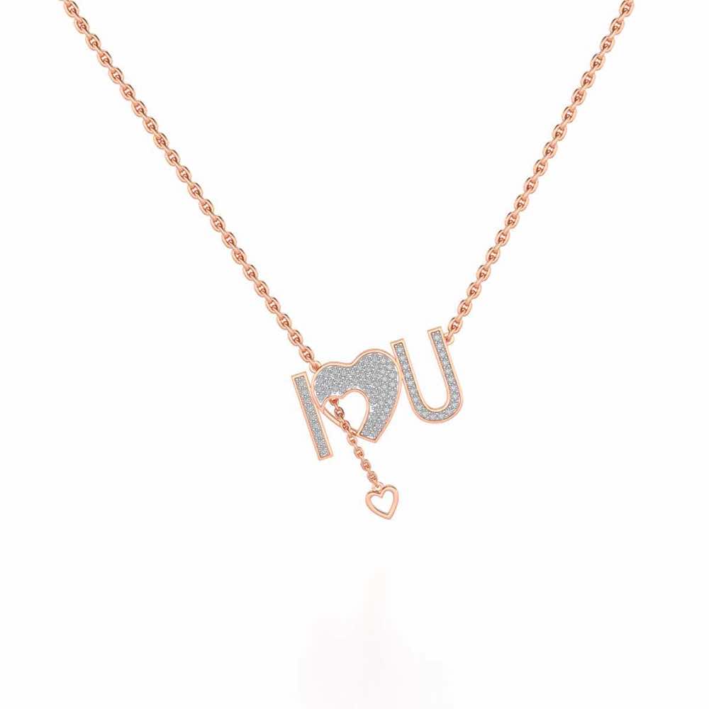 ILU Silver Pendant - Rose Gold - Image 2