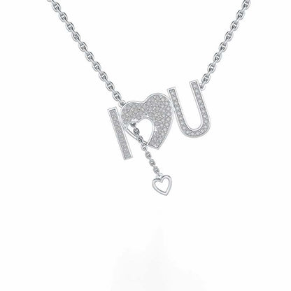 ILU Silver Pendant - White Gold - Image 1